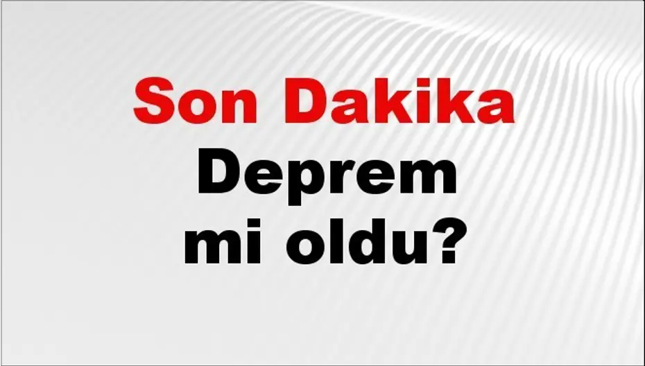 son deprem